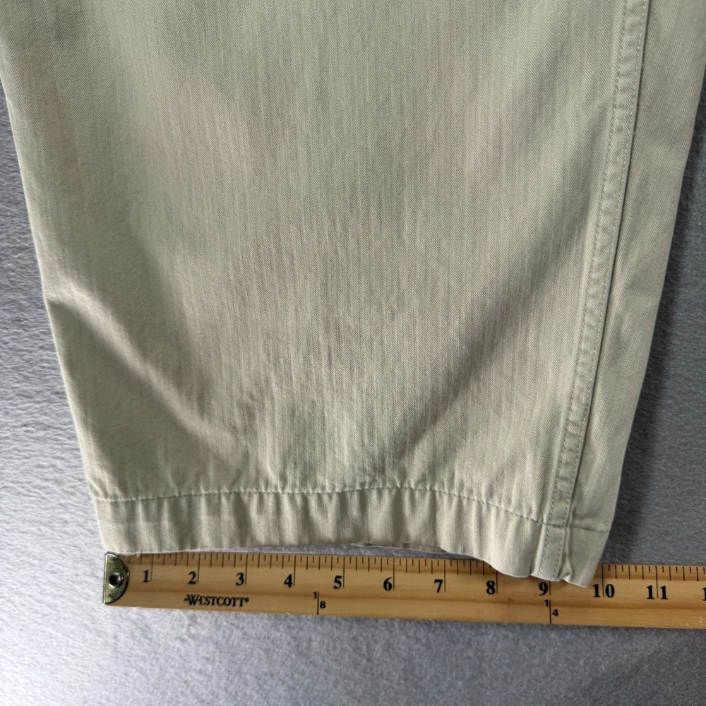 Vintage Gap Cargo Pants Men 36x30 Beige Straight Wide Leg Heavyweight Trendy 90s - Picture 8 of 15